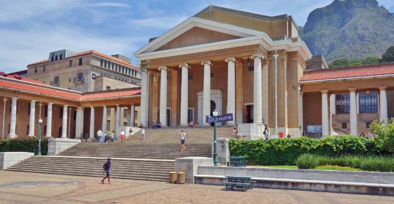 Palladian building in Capetown, South Africa